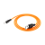 Кабель HOCO X21 Plus USB (m)-Type-C (m) 1.0м 3.0A силикон черный оранжевый (1/28/168)