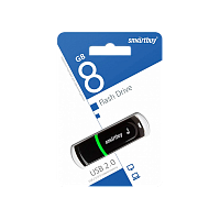 Флеш-накопитель Smartbuy Paean 8GB USB2.0 пластик черный 