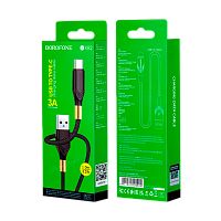 Кабель Borofone BX92 USB (m)-Type-C (m) 1м 3.0A 20W ткань черный (1/360)
