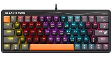 Клавиатура проводная Defender GK-417 BLACK RAVEN игровая USB 1.5м черный (1/20) 