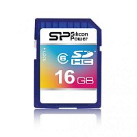 Карта памяти SD Silicon Power 16GB Class6 6 МБ/сек  | Ab-Batteries | Элементы питания и аксессуары для сотовых оптом
