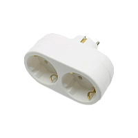 Разветвитель Toker 2Т 2р.С/З белый (1/80)