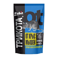 Тесто-брикеты Рубит от крыс и мышей ТриКота (син) параф. брикет 16 доз 160г (1/40)