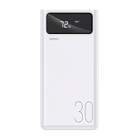 Внешний аккумулятор Remax RPP-112 30000mAh 2.0A 4USB/Lightning/Type-C белый (1/27)