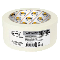 Клейкая лента Aviora 48мм*40м креппированная бумага/малярная лента (1/24)