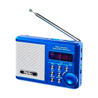 Радиоприемник Perfeo SV922 SOUND RANGER 3W пластик microSD USB/Jack3.5 синий 