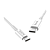 Кабель HOCO X23 Type-C (m)-Type-C (m) 1.0м 3.0A TPE белый (1/48/276)