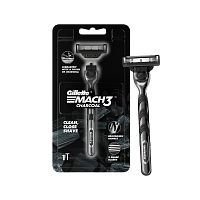 Бритва Gillette "MACH3" Bright Glow Charcoal 3 лезвия 1 кассета ENG