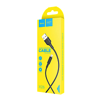 Кабель HOCO X25 USB (m)-Lightning (m) 1м 2.0A ПВХ черный (1/30/300)