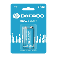 Батарейка Daewoo Крона 6F22 BL1 Heavy Duty 9V (1/12/144)
