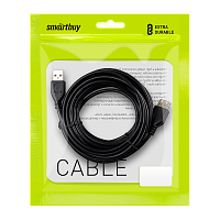 Кабель Smartbuy K-840 USB (m)-USB (f) 3.0м силикон серый (1/50)