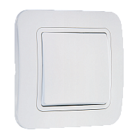 Выключатель Makel Lillium 1-клав.10A пластик проходной белый 70005 (1/12)