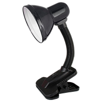 Светильник настольный Ultraflash UF-320 60W 230V E27 прищепка черный (1/42)