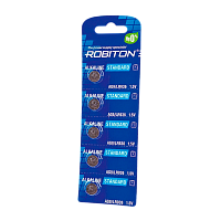 Батарейка Robiton STANDARD G9/LR936/LR45/394A/194 BL5 Alkaline 1.5V 0%Hg 