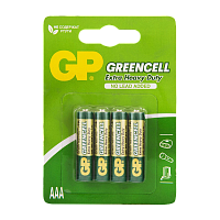 Батарейка GP GreenCell R03 AAA BL4 Heavy Duty 1.5V (4/40/480)