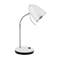 Светильник настольный Camelion KD-308 40W 230V E27 на основании 1.7м белый (1/12)