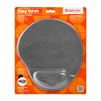 Коврик для мыши Defender Easy Work 260x5x225мм серый (1/30)