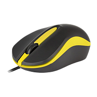 Мышь проводная Smartbuy 329 ONE классическая USB черный желтый (1/100) 