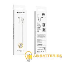 Кабель Borofone BX22 USB (m)-Lightning (m) 1.0м 2.0A ПВХ белый (1/648)
