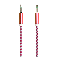 Кабель AUX Smartbuy Jack 3.5mm (m)-Jack 3.5mm (m) 1м прямой красный 