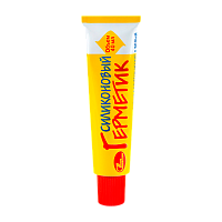 Герметик Новбытхим 40мл силиконовый водонепроницаемый белый (1/50)