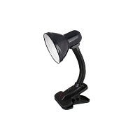 Светильник настольный Ultraflash UF-320P 60W 230V E27 прищепка черный (1/36)