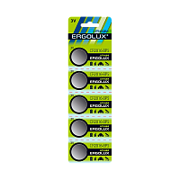 Батарейка Ergolux CR2016 BL5 Lithium 3V (5/100/2000) 