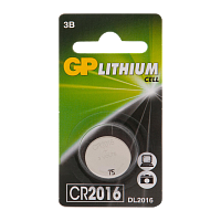 Батарейка GP CR2016 BL1 Lithium 3V (1/10/100/900)