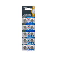 Батарейка GoPower G10/LR1130/LR54/389A/189 BL10 Alkaline 1.5V (10/100/3600)