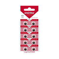 Батарейка Smartbuy G3/LR736/LR41/392A/192 BL10 Alkaline 1.5V (10/100/2000)