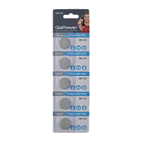 Батарейка GoPower CR1632 BL5 Литиевая 3V (5/100/2000) 