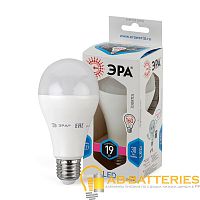 Лампа светодиодная ЭРА A65 E27 19W 6000К 170-265V груша Eco (1/10/100)