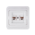 Розетка интернет Makel Mimoza 2гн. белый MAKEL 12036 (1/12)