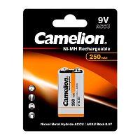 Аккумулятор бытовой Camelion Крона 6F22 9V BL1 NI-MH 250mAh (1/12/240) 