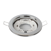 Светильник настенно-потолочный Ultraflash GX-53-02 20W 220V GX53 встраиваемый 106мм хром (1/50)