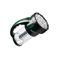 Фонарь туристический Космос 2008L 24+19LED от аккумулятора зеленый (1/12)