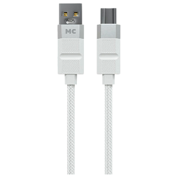 Кабель MORE CHOICE K87a USB (m)-Type-C (m) 1м 3.0A нейлон белый
