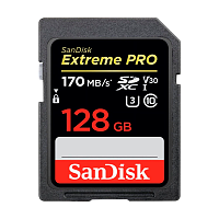 Карта памяти SD SanDisk Extreme Pro 128GB Class10 UHS-I (U3) 95 МБ/сек V30