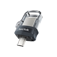 Флеш-накопитель SanDisk Ultra Android Dual Drive DD3 128GB USB3.0 microUSB (m) пластик черный 