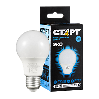 Лампа светодиодная Старт GLS E27 10W 6500К 220V груша Black матовая (1/10/100)