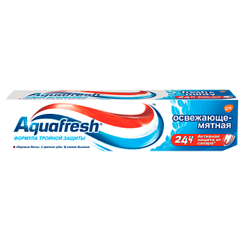 Зубная паста Aquafresh Освежающе-Мятная 100мл (1/12)