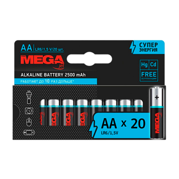 Батарейка Promega LR6 AA BL20 Alkaline 1.5V (20/200/800/22400)
