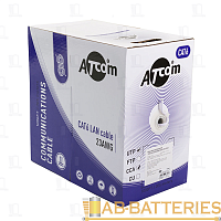 Витая пара Atcom AT4377 UTP CU 305.0м кат.6 серый (1/2)