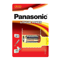 Батарейка Panasonic CR123A BL1 Lithium (1/10/100) 