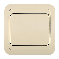 Выключатель Makel Mimoza 1-клав.10A пластик кремовый 25001 (1/12)