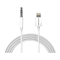Кабель AUX MORE CHOICE UK22i Jack 3.5mm (m)-Lightning (m) 2м ПВХ белый (1/36/360)