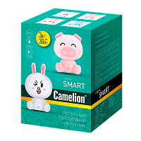 Светильник настольный Camelion KD-891 3W 230V на основании 1.0м розовый (1/12)