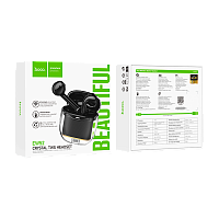 Наушники вставные HOCO EW52 bluetooth 5.3 с микр. черный (1/20/200)