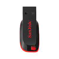 Флеш-накопитель SanDisk Cruzer Fit CZ33 16GB USB2.0 пластик с колпачком черный 