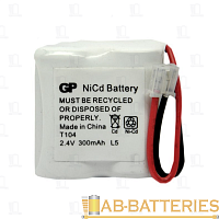 Аккумулятор для радиотелефонов GP T104 BL1 Ni-Cd 300mAh (1/10/100) 
